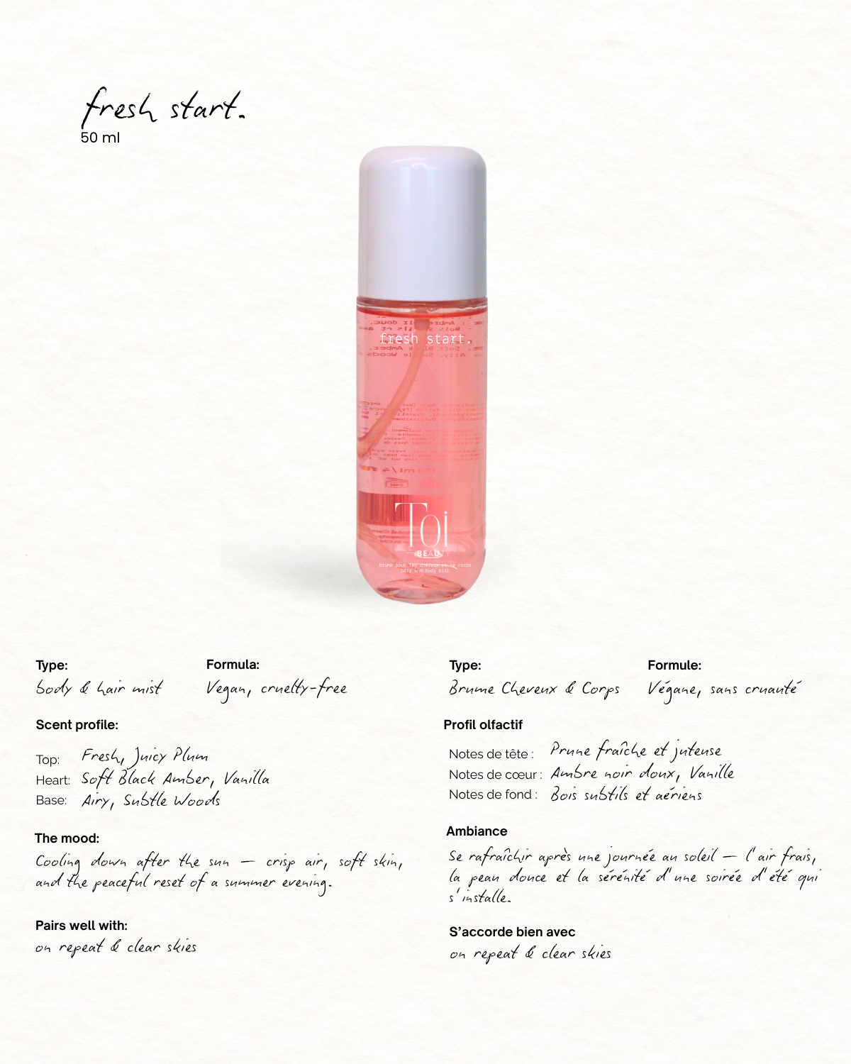 Summer Inspired Hair and Body Spray Mist