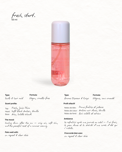 Summer Inspired Hair and Body Spray Mist