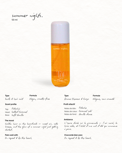 Summer Inspired Hair and Body Spray Mist