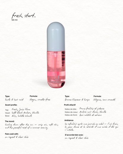 Summer Inspired Hair and Body Spray Mist